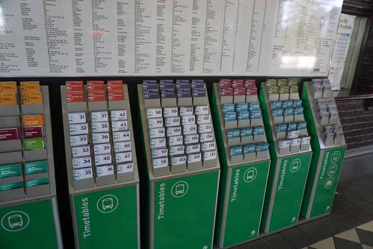 Transperth timetables at Fremantle Station